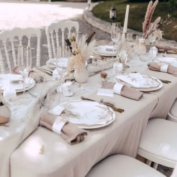 Best 8 Assiettes Carton Bapt Me Pampas Fleurs De Coton Theme Bapteme