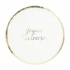 8 Assiettes Carton Joyeux Anniversaire Or Theme Joyeux Anniversaire
