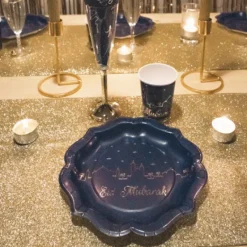 Clearance 8 Assiettes Eid Mubarak 23Cm Theme Eid Mubarak & Ramadan