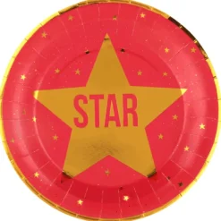 Outlet 10 Assiettes En Carton F Tes Du Cin Ma Hollywood 23 Cm Theme Cinema