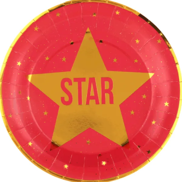 Outlet 10 Assiettes En Carton F Tes Du Cin Ma Hollywood 23 Cm Theme Cinema