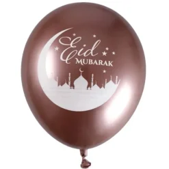 Sale 6 Ballons Gonflables 30Cm Oriental Rose Gold Theme Eid Mubarak & Ramadan
