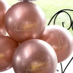 Online 6 Ballons Joyeux Anniversaire M Tallis Rose Gold Theme Joyeux Anniversaire