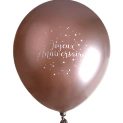 Online 6 Ballons Joyeux Anniversaire M Tallis Rose Gold Theme Joyeux Anniversaire