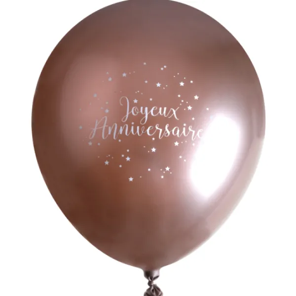 Online 6 Ballons Joyeux Anniversaire M Tallis Rose Gold Theme Joyeux Anniversaire