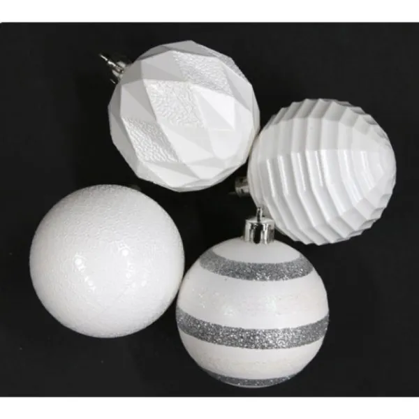 Badaboum 16 Boules De Noel Luxe Blanches 6Cm Outlet