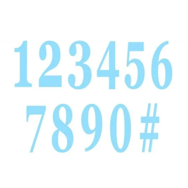 Badaboum 12 Chiffres Adh Sifs Bleu Ciel En Carton