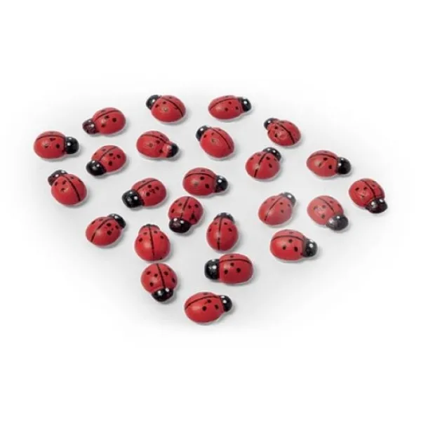 Badaboum 24 Coccinelles En Bois Adh Sives