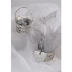 Badaboum 12 Coeur D Co Paillet Argent