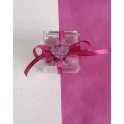 Badaboum 12 Coeur D Co Paillet Fushia