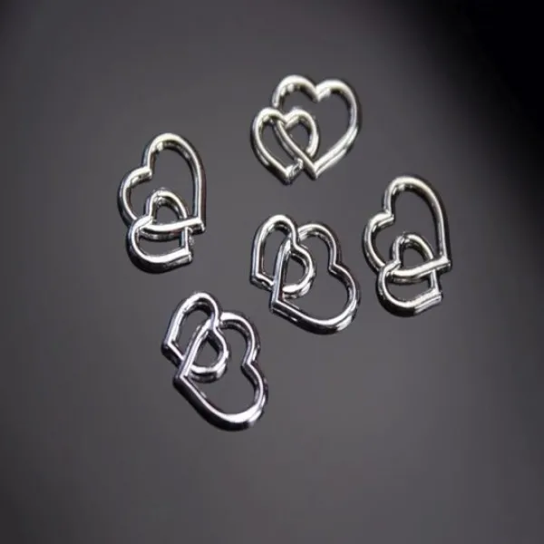 Badaboum 25 Coeurs Argent S Entrela S Pour Boites Drag Es