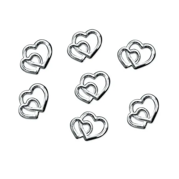 Badaboum 25 Coeurs Argent S Entrela S Pour Boites Drag Es