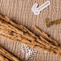 Online 100 Confettis De Table Communion Puret Blanc Et Or Theme D Co Baby Shower