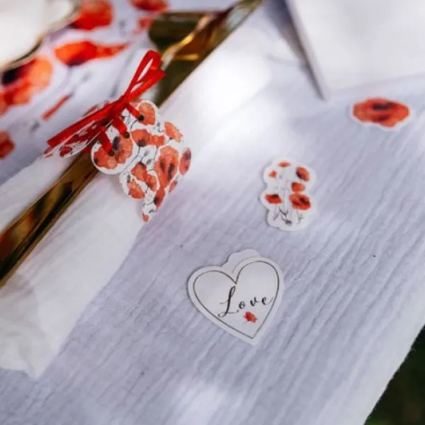 100 Confettis De Table Coquelicot Theme D Co Baby Shower