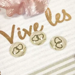 Badaboum 10 Confettis De Table En Verre Romantique