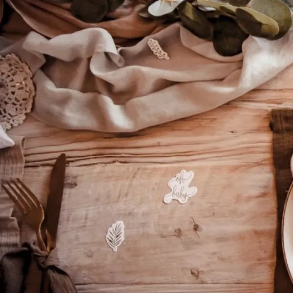 100 Confettis De Table Oh Baby Theme D Co Baby Shower