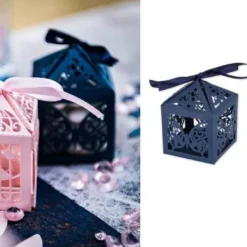 Badaboum 20 Contenants Dragees Cage A Papillon Bleu Marine