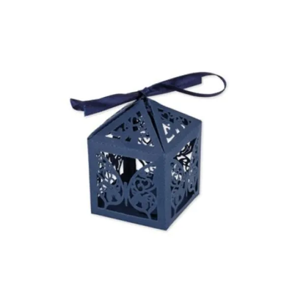 Badaboum 20 Contenants Dragees Cage A Papillon Bleu Marine