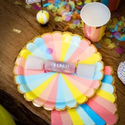 Badaboum 8 Crackers A Confettis Berlingot Multicolore