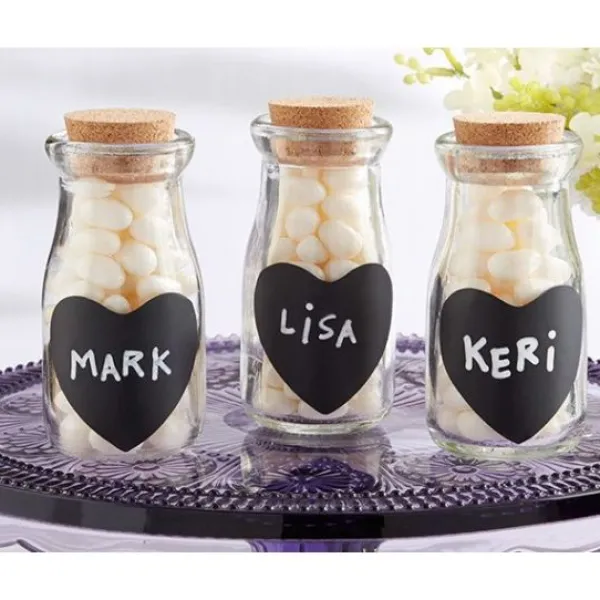 Badaboum 24 Etiquettes Ardoises Adh Sives Coeur