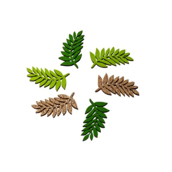 Badaboum 6 Feuilles De Laurier Bois Degrad