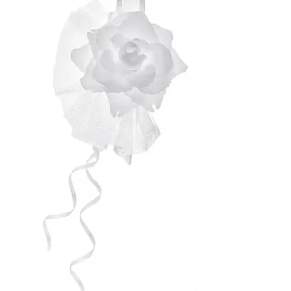 Badaboum 4 Fleurs Décoration Mariage Blanche Pour Voiture Best