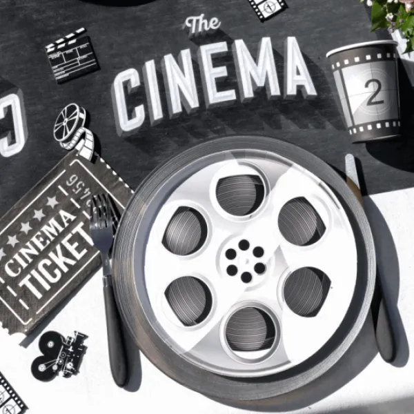 Sale 10 Gobelets Anniversaire En Carton F Tes Cin Ma 27 Cl Theme Cinema