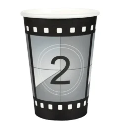 Sale 10 Gobelets Anniversaire En Carton F Tes Cin Ma 27 Cl Theme Cinema