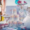 Hot 8 Gobelets En Carton Gender Reveal Theme Cinema