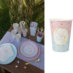 Clearance 10 Gobelets En Carton Girl Or Boy Theme Cinema