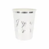Clearance 8 Gobelets En Carton Joyeux Anniversaire Argent 20Cl Theme Joyeux Anniversaire