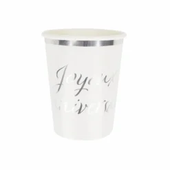 Clearance 8 Gobelets En Carton Joyeux Anniversaire Argent 20Cl Theme Joyeux Anniversaire