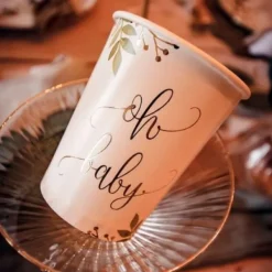 Online 8 Gobelets En Carton Oh Baby Theme D Co Baby Shower