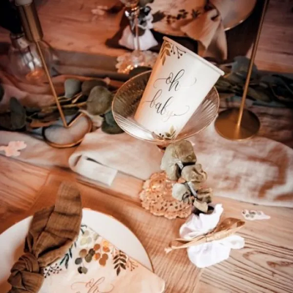 Online 8 Gobelets En Carton Oh Baby Theme D Co Baby Shower