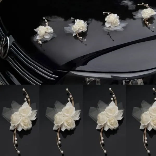 Badaboum 4 Grandes Fleurs G Antes Ivoire Pour Voiture Hot