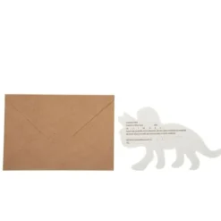Badaboum 4 Invitations Dinosaure Avec Enveloppe