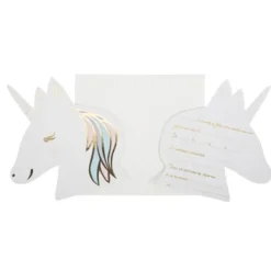 8 Invitations Theme Licorne Pastel Theme Deco Pastel