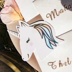 8 Invitations Theme Licorne Pastel Theme Deco Pastel