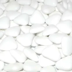 Badaboum 1 Kilo De Dragees Coeur Blanc Au Chocolat
