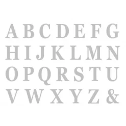 Badaboum 48 Lettres Adh Sives Argent En Carton