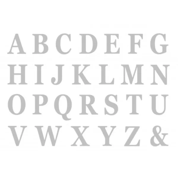 Badaboum 48 Lettres Adh Sives Argent En Carton