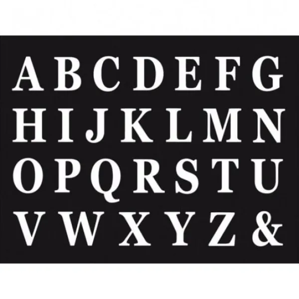 Badaboum 48 Lettres Adh Sives Blanches En Carton