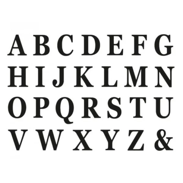 Badaboum 48 Lettres Adh Sives Noires En Carton