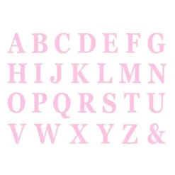 Badaboum 48 Lettres Adh Sives Rose En Carton