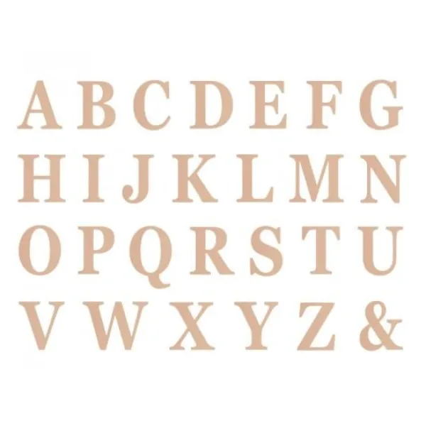 Badaboum 48 Lettres Adh Sives Rose Gold En Carton