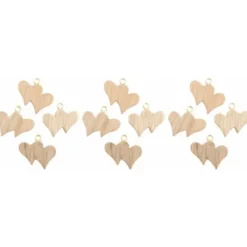 Badaboum 12 Marque Places Coeur Originaux En Bois Avec Boucle