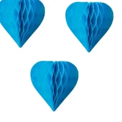 Badaboum 3 Mini Coeurs Alv Ol S 8Cm Turquoise