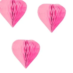 Badaboum 3 Mini Coeurs Alv Ol S 8Cm Rose