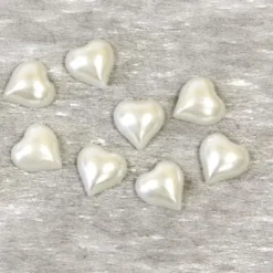 Badaboum 20 Mini Coeurs Effet Nacr Ivoire Pour D Co De Table