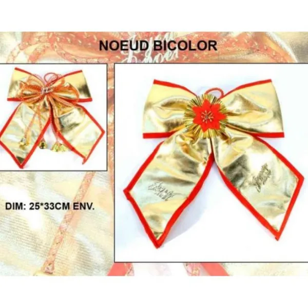 Badaboum 2 Noeuds De Noel Papillon Décoratif Bicolore Discount